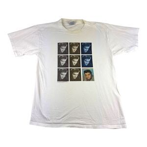 VTG Gildan Heavy Weight Elvis Presley Loving You White Shirt Men's‎ Size L Read